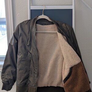 Cold Weather Fleece Green Jacket